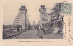 entrée du pont à Sainte Foy
